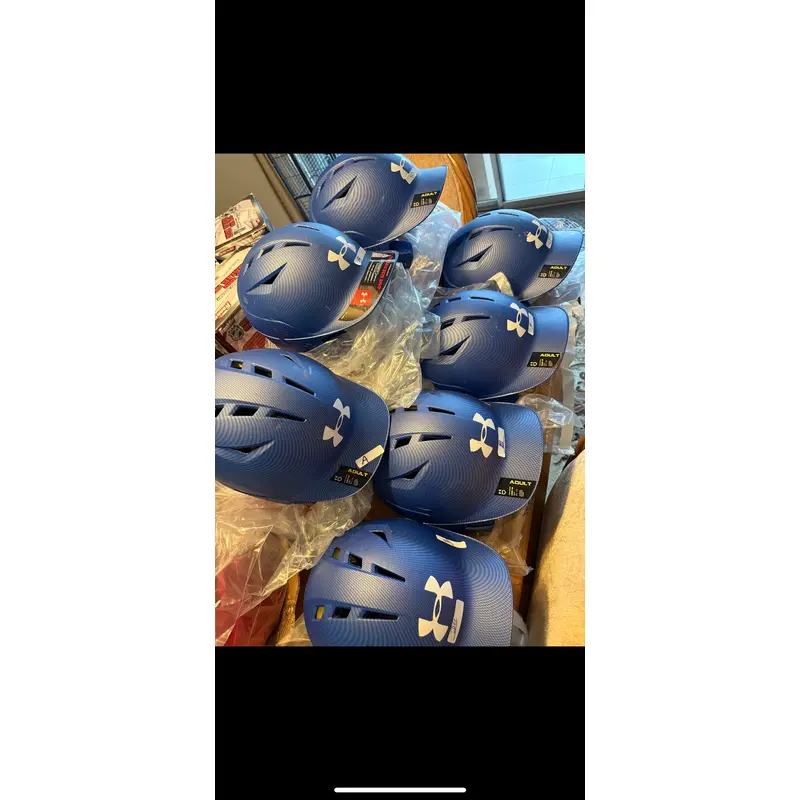 Team sale ! LOT OF 7 baseball Under Armour Batting Helmets (New)