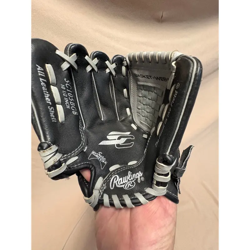 Left Hand Throw Rawlings Sure Catch Baseball Glove 10.5" (Used)