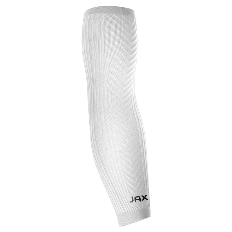 Two (2) Pack - Jax Premium White Arm Sleeves size L/XL