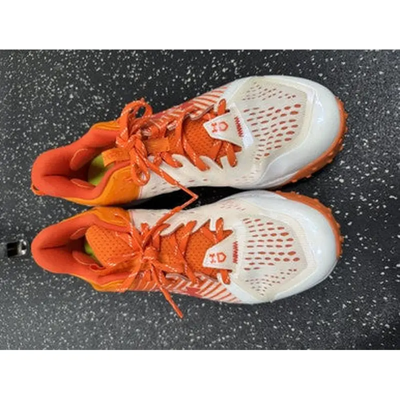 Used Under Armour YARD BB/SB Cleats White And Orange Senior 11.5 11849-S000029627
