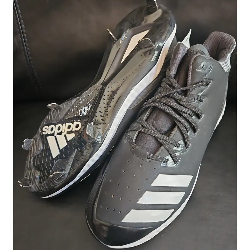 Adidas (US Size 11.5) Black Icon Bounce Hybrid Men's Baseball Cleats