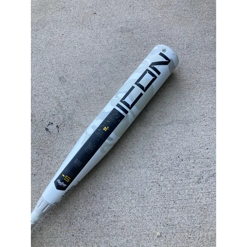 2025 Rawlings Icon Composite Bat USSSA Certified (-5) Composite 27 oz 32" (Used)
