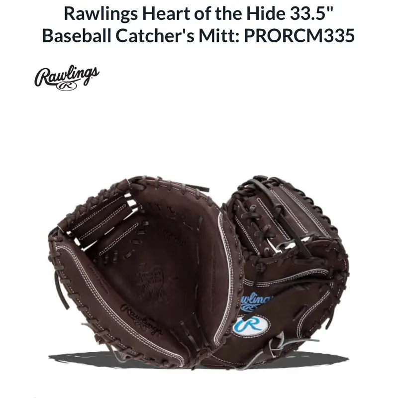 New Rawlings Right Heart of the Hide 33.5" Right Hand Throw Catcher's Mitt