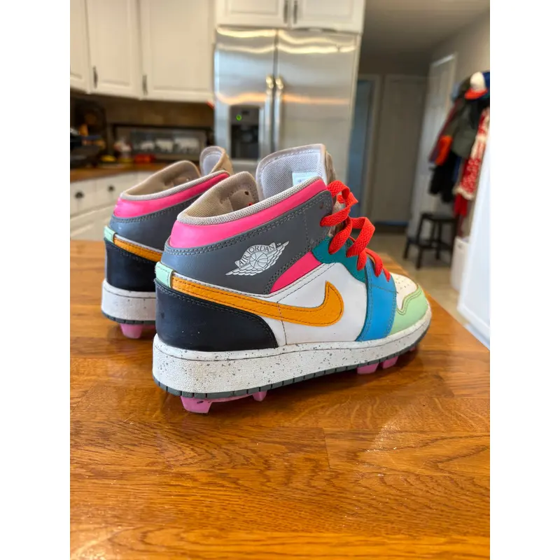 Youth Jordan custom cleats 5y