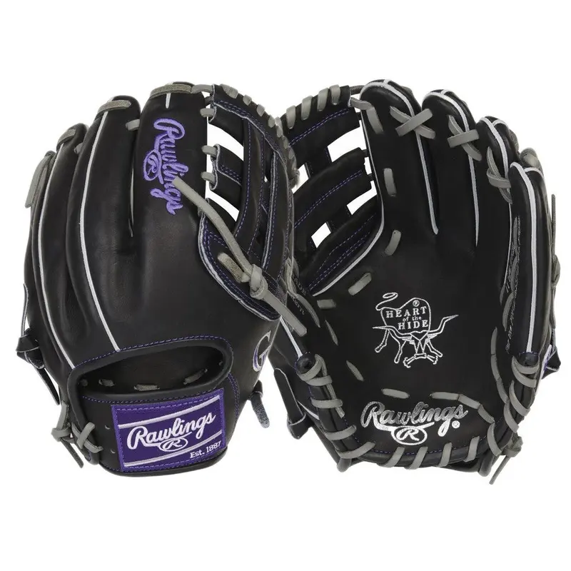 PRO204-6COL-RightHandThrow Rawlings Heart of the Hide Colorado Rockies Baseball