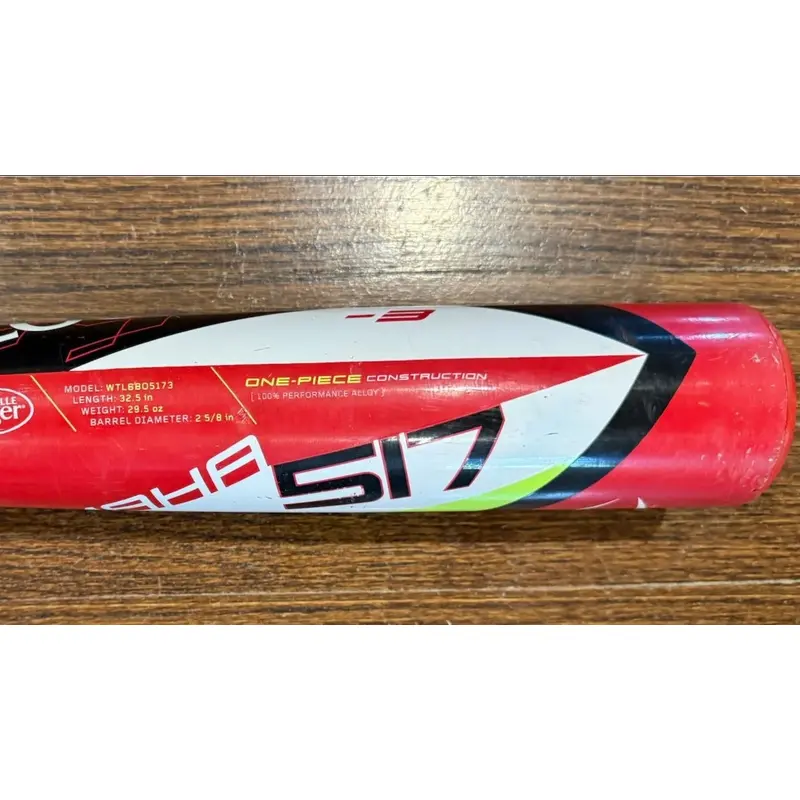 2017 Louisville Slugger Omaha 517 Alloy BBCOR Certified Bat (-3)  29.5 oz 32.5" (Used)