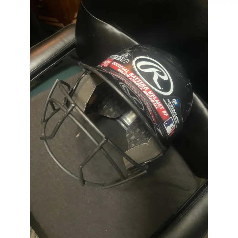 Rawlings batting helmet with face mask