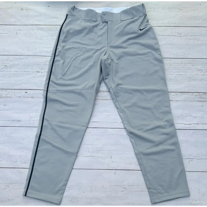 Nike Vapor Select Baseball Pants Gray Dark Blue Mens Size Large BQ5489-056