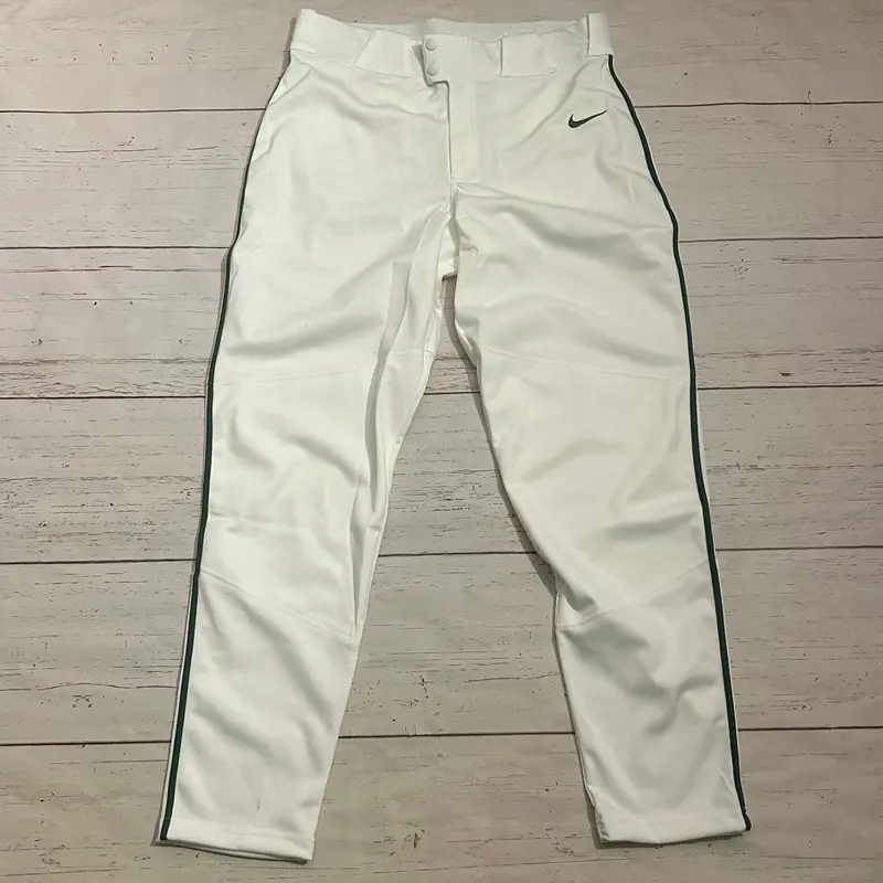 Nike Vapor Select Baseball Pants White Green Mens Size Large BQ5489-111