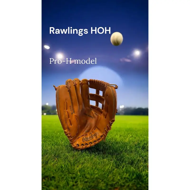 Rawlings Left Hand Throw Outfield Heart of the Hide Baseball Glove 12.5" (Used)