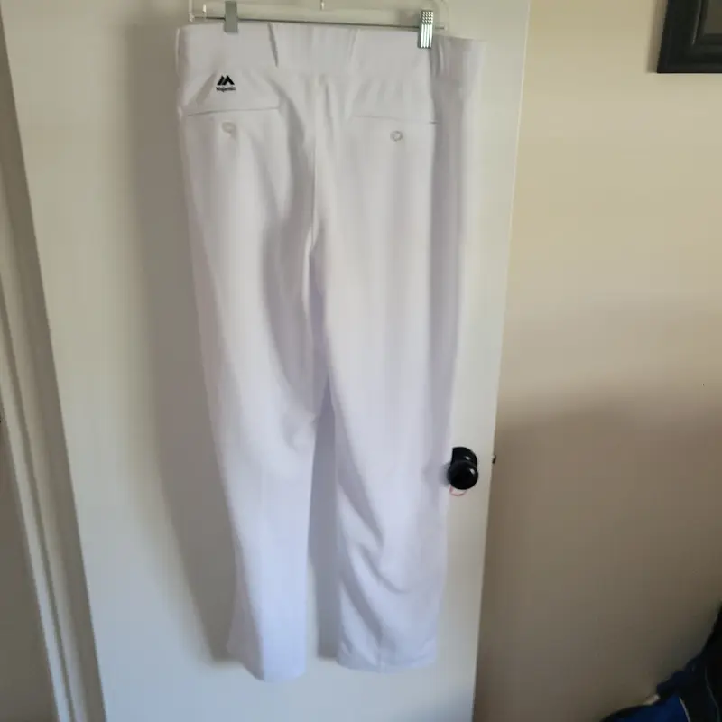 White Majestic Baseball Game Pants Large (Used)