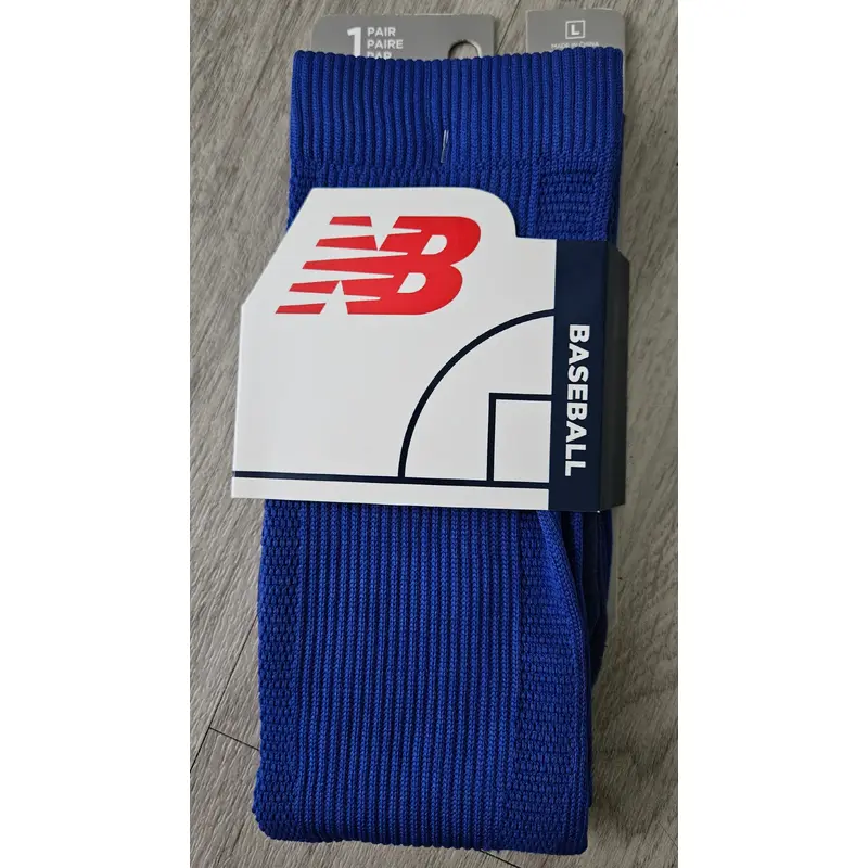 NWT Baseball New Balance Blue Socks, Size L (10-12 Man) (10.5-12.5 Woman)