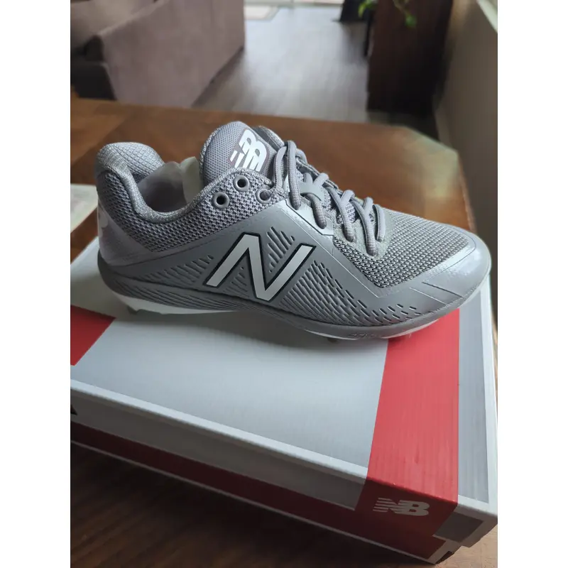 Gray Men's Size M 12.5 (W 13.5) Adult New Balance Low Top Metal (New)