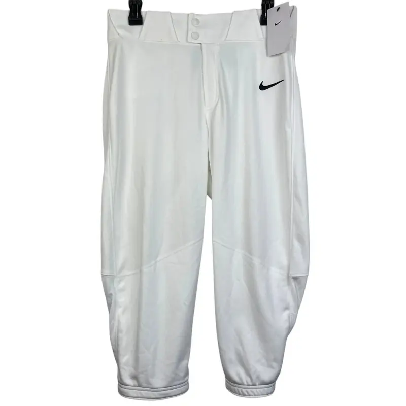 NEW Nike Men's Small Vapor Select High Baseball Pants Solid White BQ6432-100