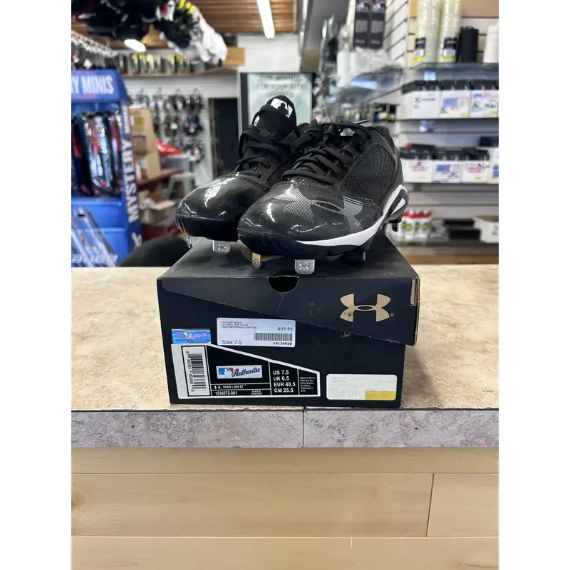 Black New Size 12 (Women's 13) Under Armour Metal