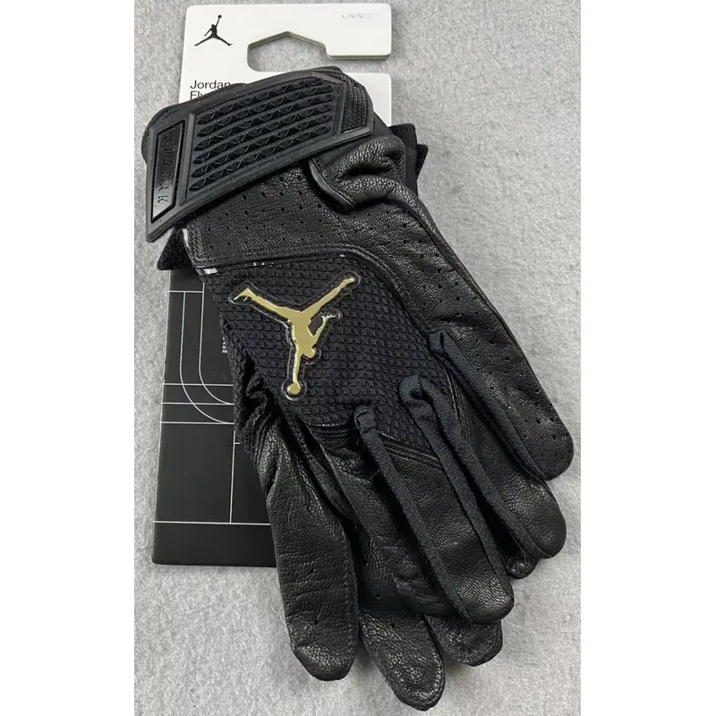 JORDAN Fly Select Batting Gloves Black Gold Men's Size Extra Large NWT Nike XL