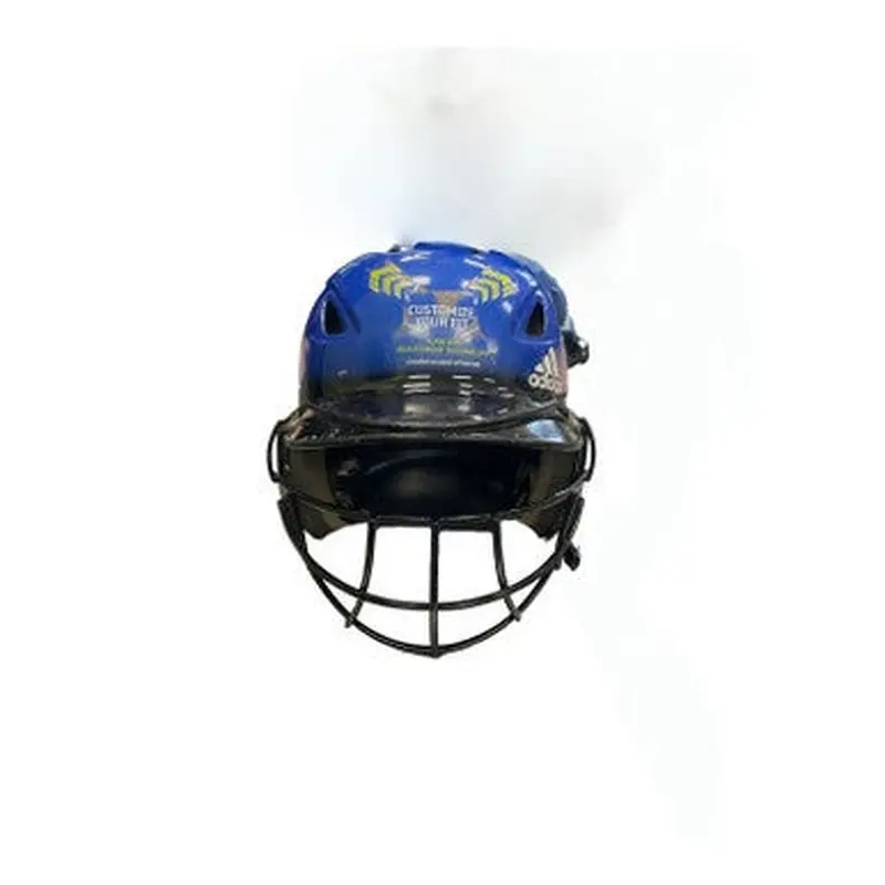 Used Adidas CLIMA COOL Batting Helmet w/Mask Royal Blue Fits all 11859-S000024077