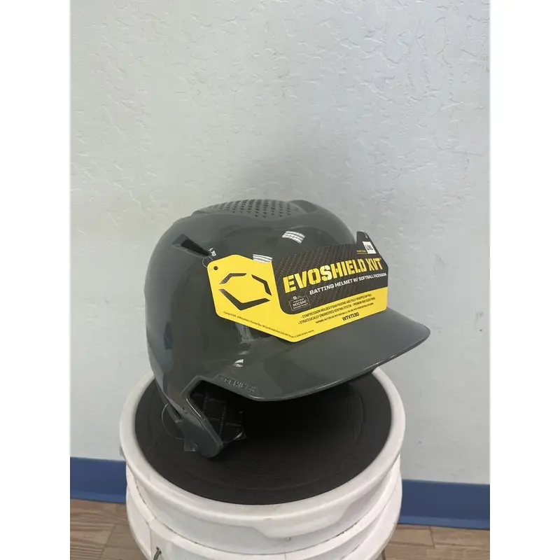 EvoShield XVT Batting Helmet - Charcoal High Gloss  L/XL