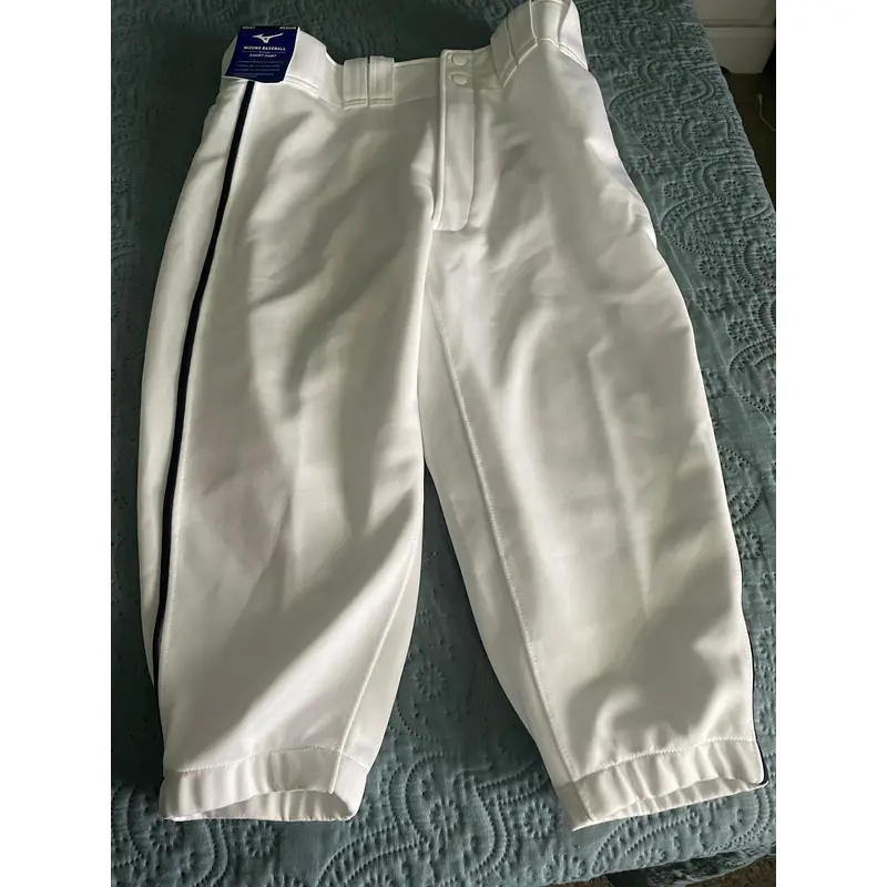 White New Medium Mizuno Game Pants