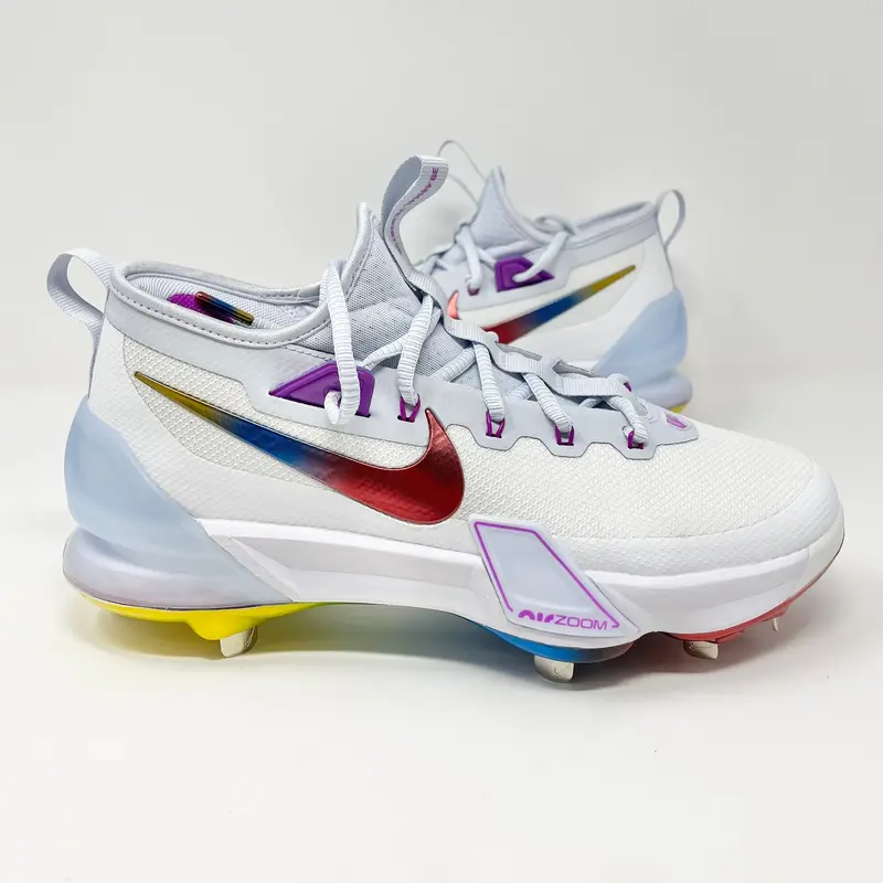 Nike Force Zoom Trout 9 Elite White Baseball Cleats Mens Size 8 (FV4575-106)
