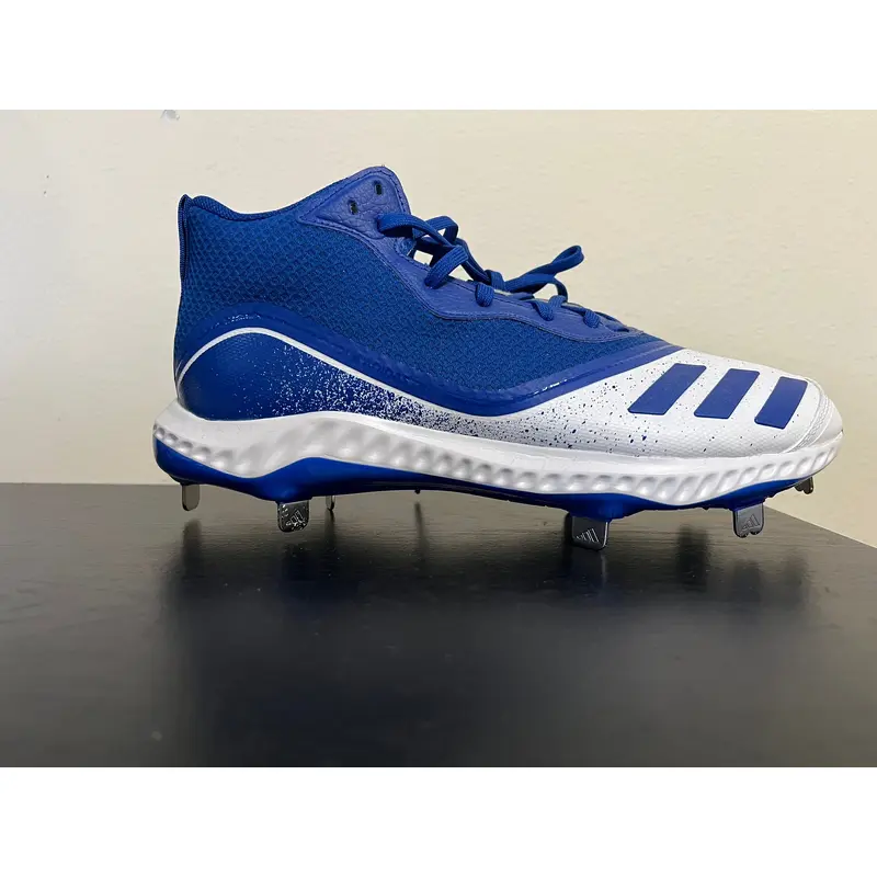 Men's Adidas Icon V Bounce Mid Metal Baseball Cleats Size 10 G28273