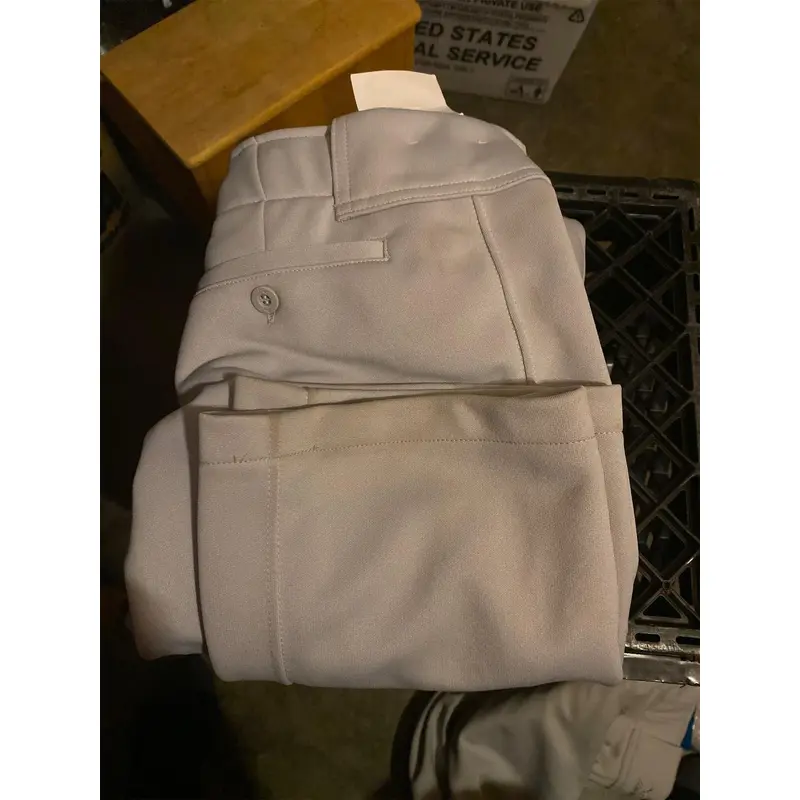 Mizuno Gray Youth XXXL Baseball Pants Open Bottom