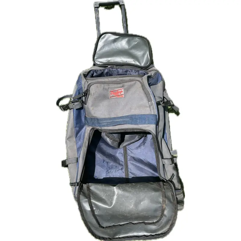 Gray Used Rawlings Catcher's Backpack