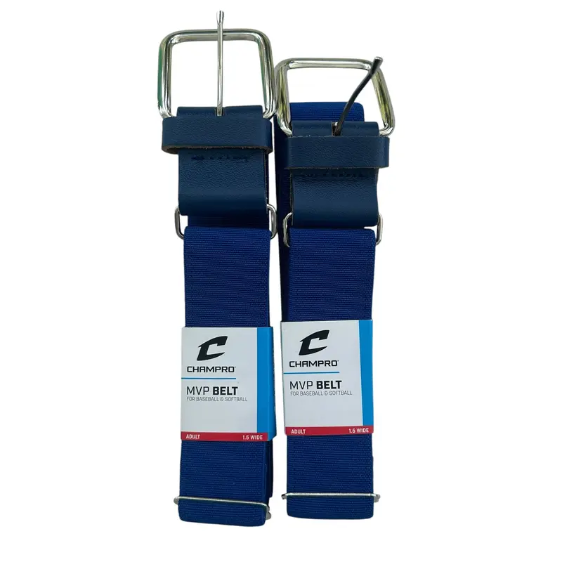 Lot of 2 Champro MVP baseball belts- Royal Blue NEW