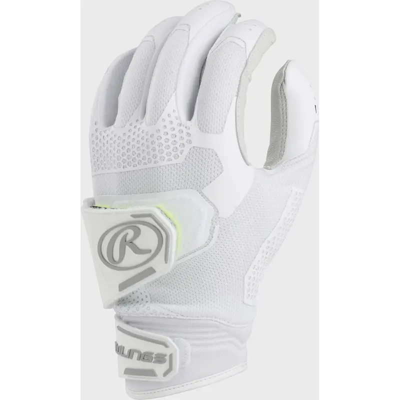 New Rawlings Womens Workhorse Pro Batting Gloves XXL softball fastpitch white