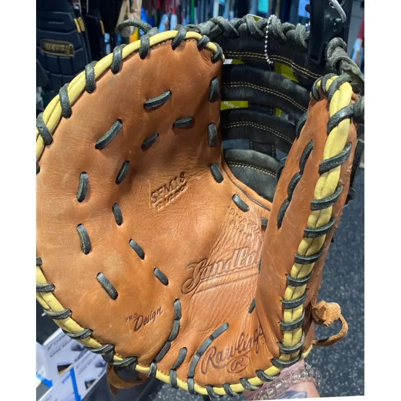 Used Rawlings Left Hand Throw First Base Sandlot Series Baseball Glove 12.5"