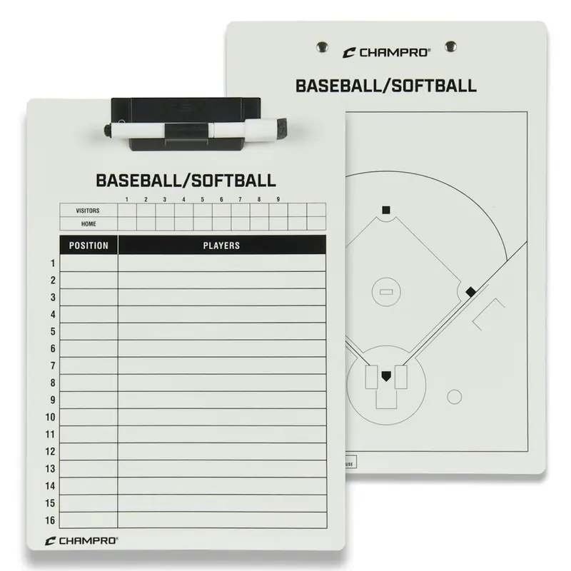 New CHAMPRO BASEBALL & SOFTBALL COACH'S BOARD 9" X 12" 11506-CHPA099BS