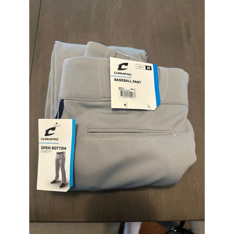 BRAND NEW (w/ Tags) Gray Medium Champro Game Pants