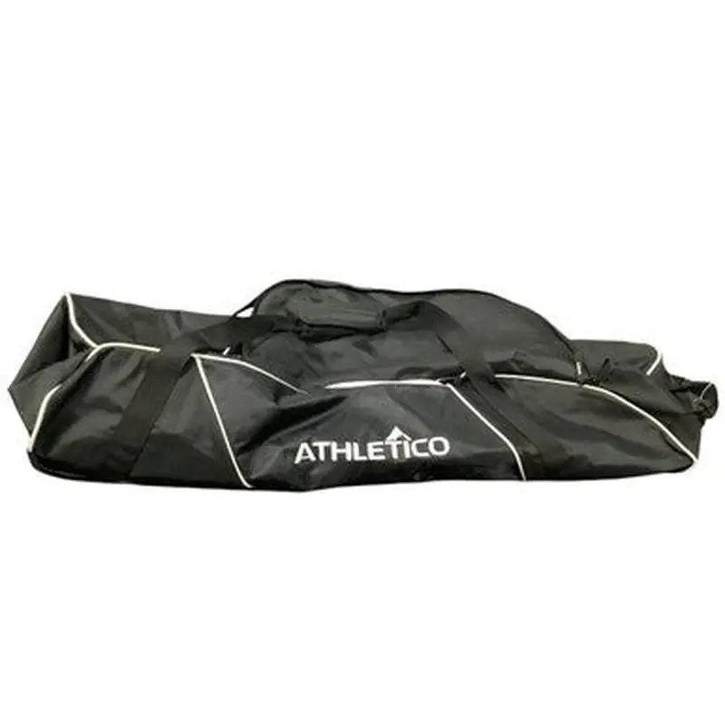 Used Athletico ROLLING BAT BAG BB/SB Player Wheeled Bag Black 11479-S000400923