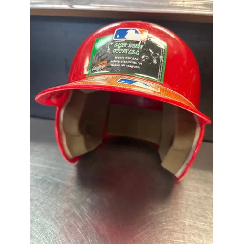 Used Rawlings WALOS Batting Helmet No Mask Red SM 11868-S000063874