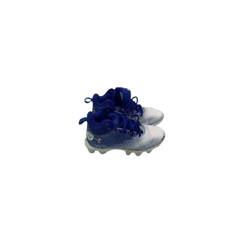 Used Under Armour SPOT LIGHT BB/SB Cleats Royal Blue Youth 13.0 11347-S000250483