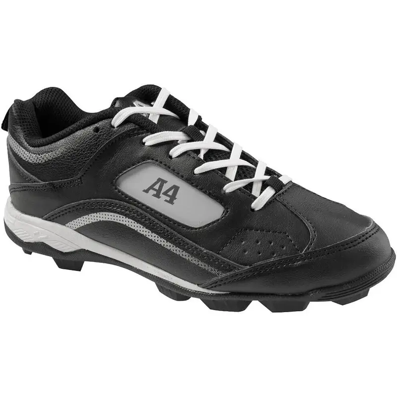 A4 Junior Baseball Rookie Cleats with Interchangeable Team Color - Size 4