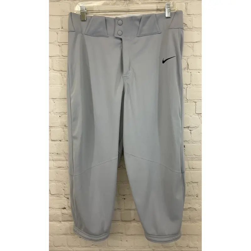 Nike BQ6432-052 Men's Athletic Polyester Baseball Pants Grey S Small