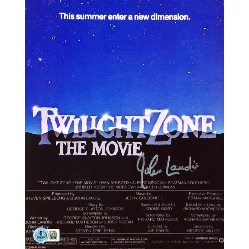 John Landis Twilight Zone Authentic Signed 8x10 Vertical Photo Autographed BAS 5