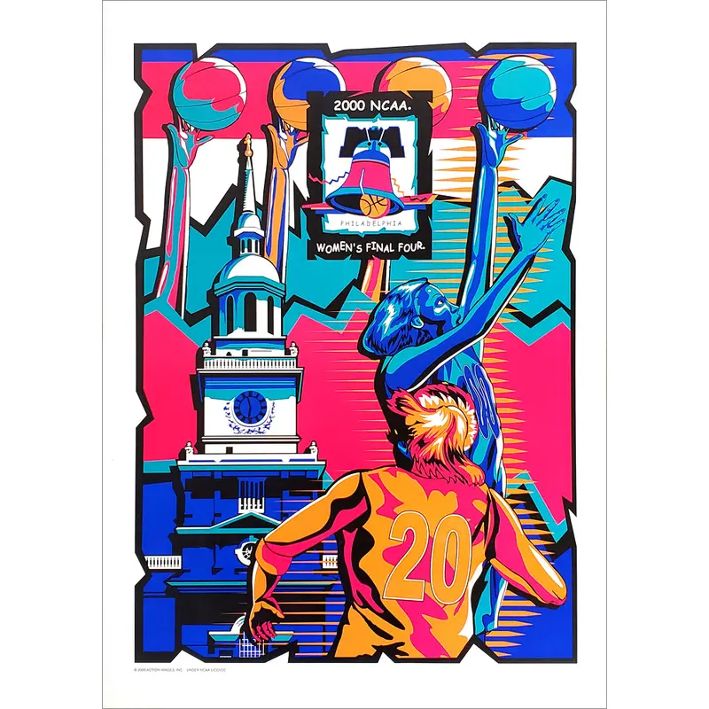 NCAA Women's Basketball 2000 Final Four Official Event Poster - Action Images