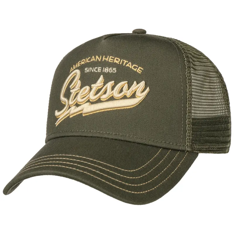 Stetson American Heritage Classic Trucker Cap - Olive