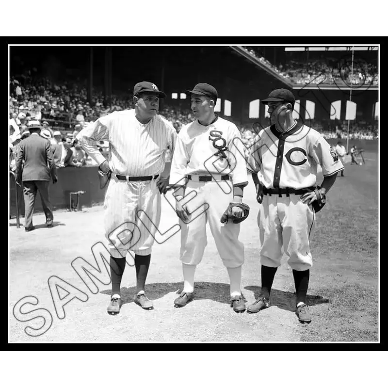 Babe Ruth Al Simmons 8X10 Photo - Earl Averill 1933 Yankees White Sox Indians - 2002