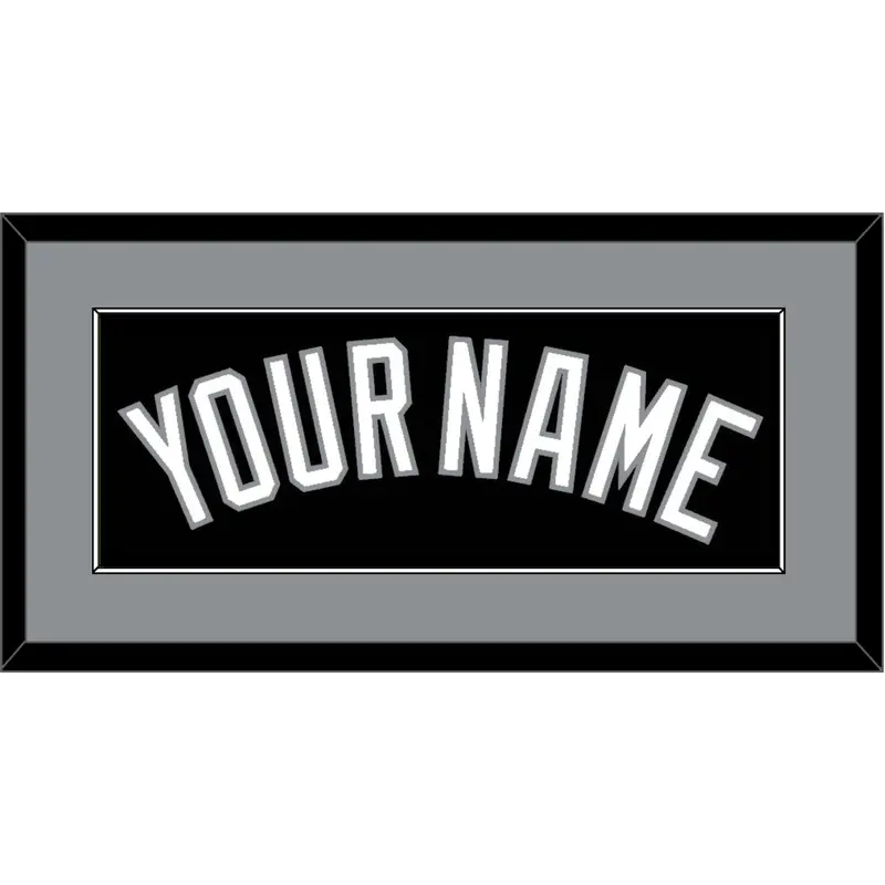 Chicago Name - Alternate Black (1991-1992) - Single Mat 2