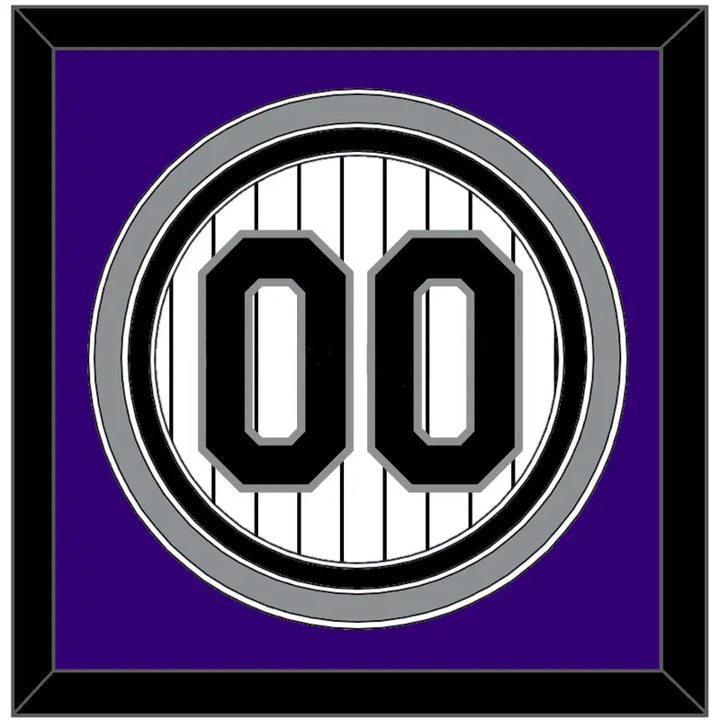 Colorado Number - Home White Pinstripes - Triple Mat 2