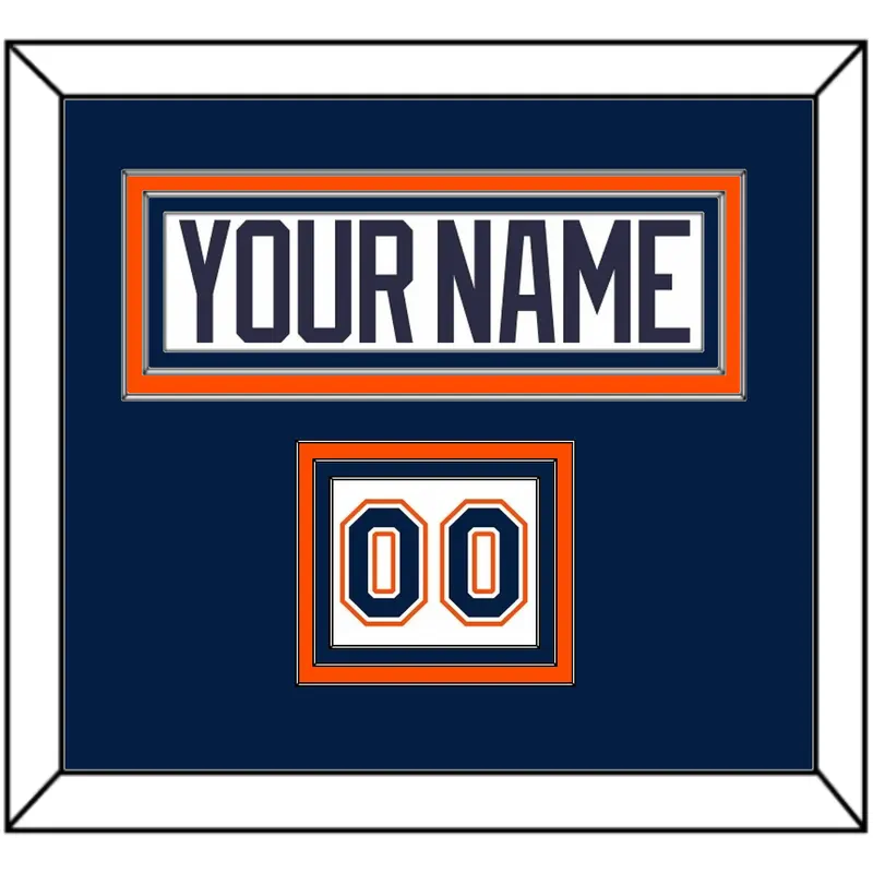 New York Nameplate & Number (Shoulder) - Home White Jersey (1998-2007) - Triple Mat 2