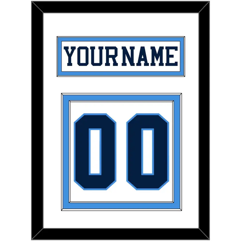 Pittsburgh Nameplate & Number (Back) - Home White (1977-1980) - Double Mat 1