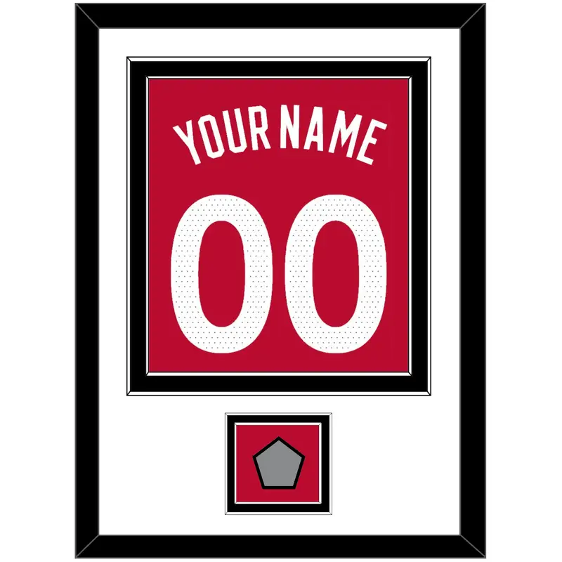 Toronto Name & Number With Champions Patch - Red Icon (2015-2020) - Double Mat 1