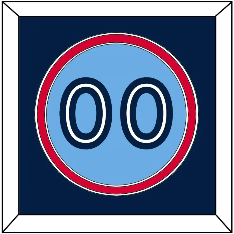 Toronto Number - Alternate Light Blue - Double Mat 3