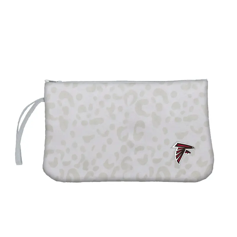 Atlanta Falcons Leopard Print Wristlet