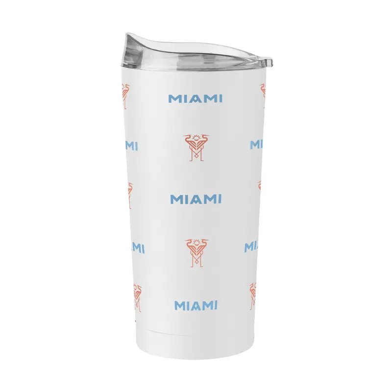 Inter Miami FC White 20oz 3rd Kit Powder Coat Tumbler