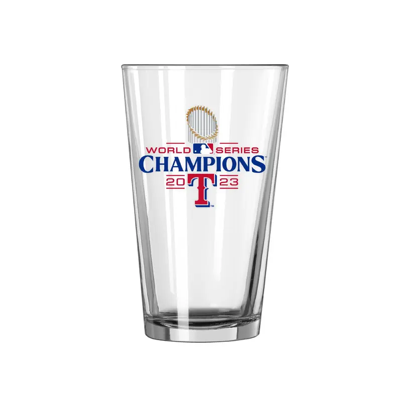 Texas Rangers 16oz 2023 World Series Champions Pint Glass